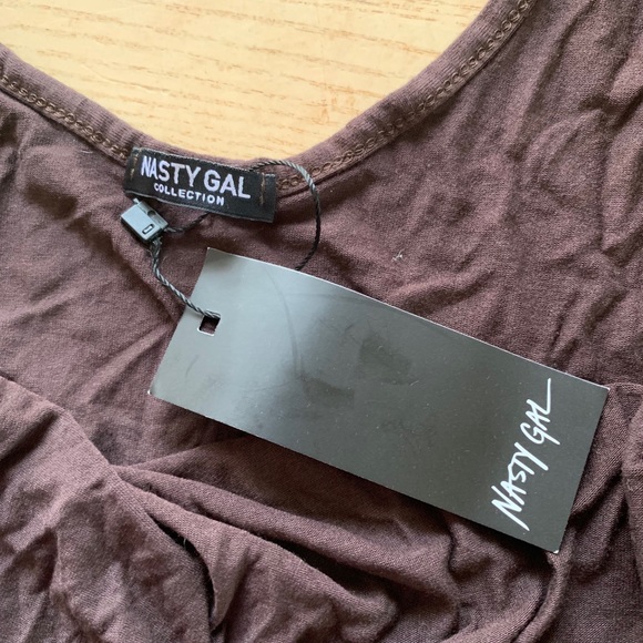 Nasty gal Gimme the Scoop Bodysuit brown - Picture 7 of 8